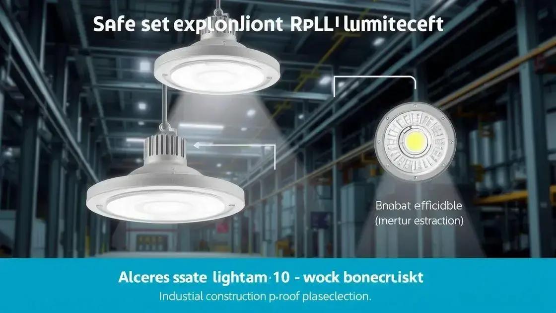 Principais características das luminárias seguras